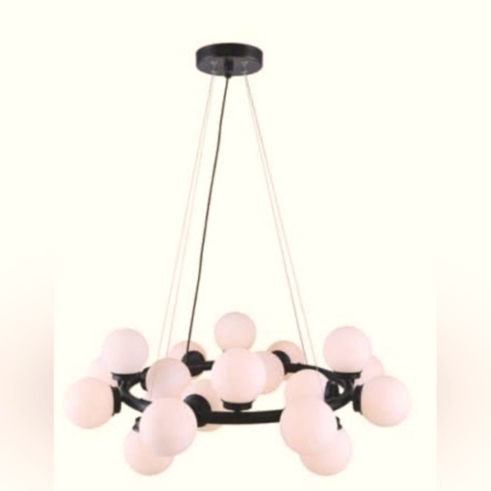 20-light Chandelier - Canarm Esha - Matte Black (COPY)